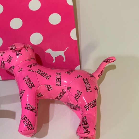 2 Pink and Black pleather dogs stuffed - Picture 8 of 8